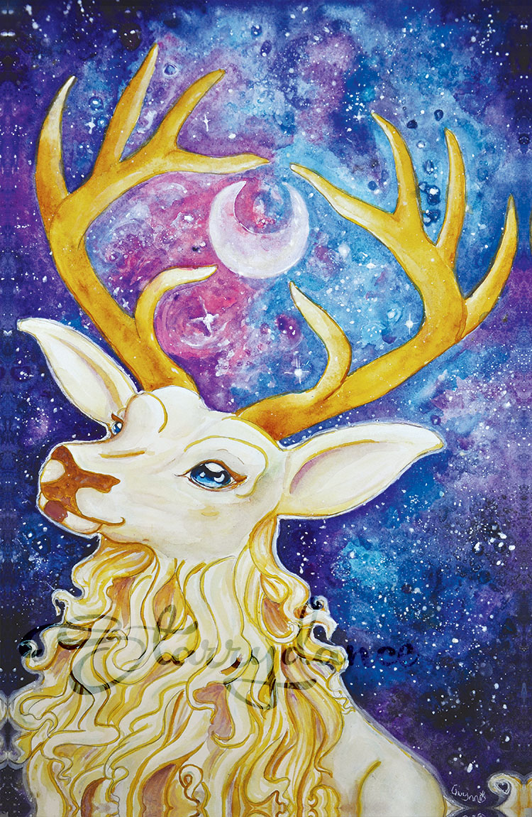 Stag of the Moon