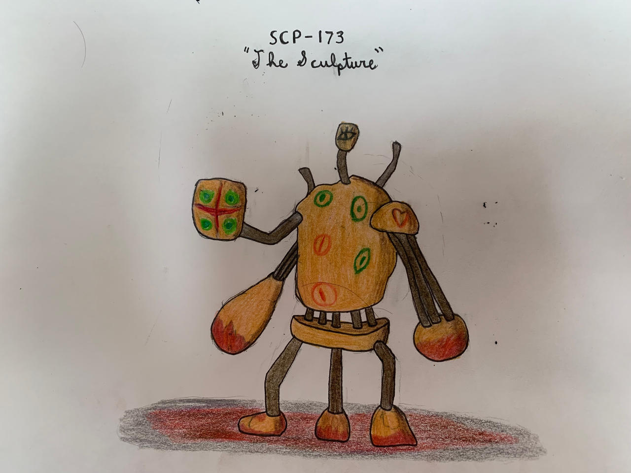 SCP-173: The Sculpture by ScreenSamurai on DeviantArt