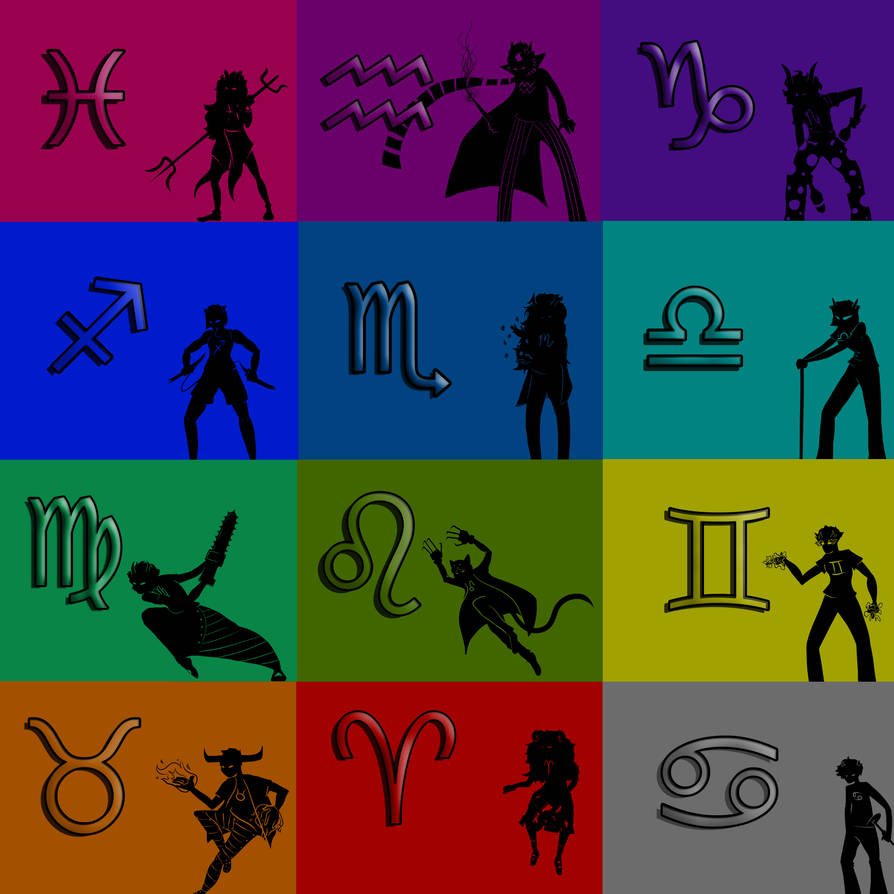 homestuck characters in order of blood color by Revolverjesus on DeviantArt