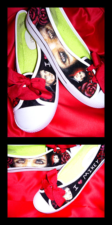 Mikey Way Customized Shoes