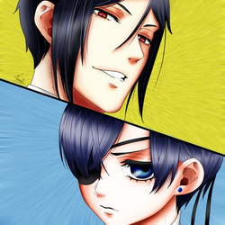 Sebastian and Ciel