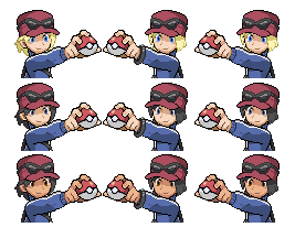 Pokemon XY - Calem Mugshot Sprites