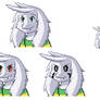 Undertale - Asriel Mugshot Sprites