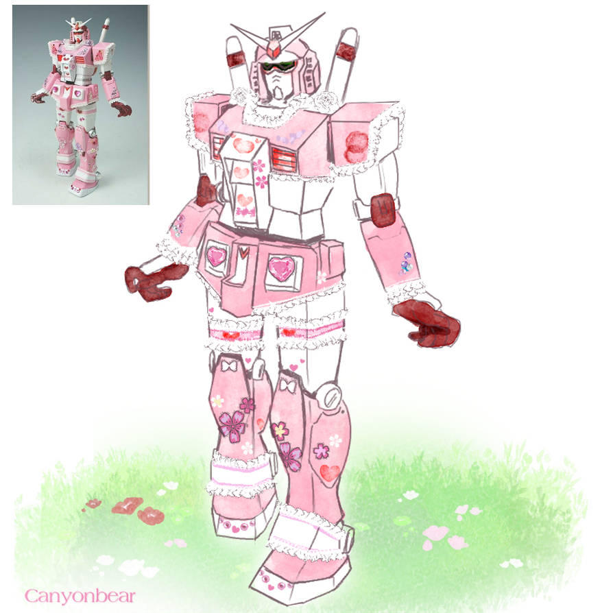 #8 Pink Gundam RX by canyonbear on DeviantArt