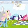 Mane 6 in Paint