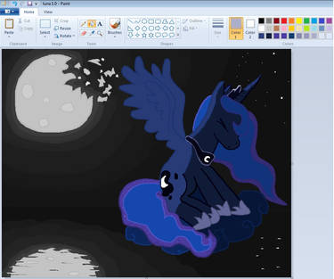 Luna in Paint My little Pony