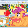 Scootaloo Christmas in Paint