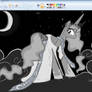 Luna go to GALA in paint