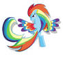 Rainbow Dash Rainbow_POWER  in MS-paint