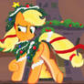 Applejack  Hearth's Warming Eve in Ms-Paint