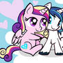 Shining and Cadance Day in Ms-Piant