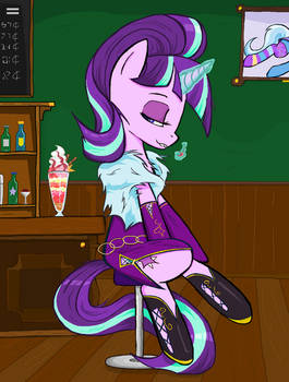 Starlight Glimmer like Ice Cream in MS-paint