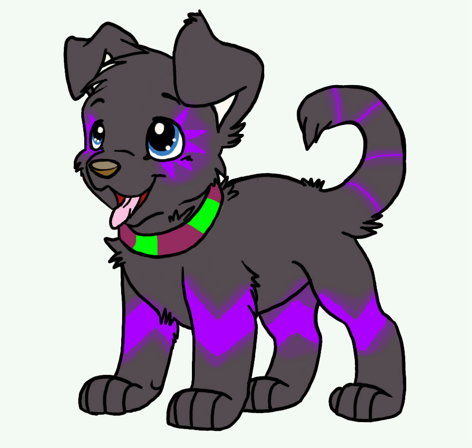 Black Light Puppy hatched from icemintsongs egg