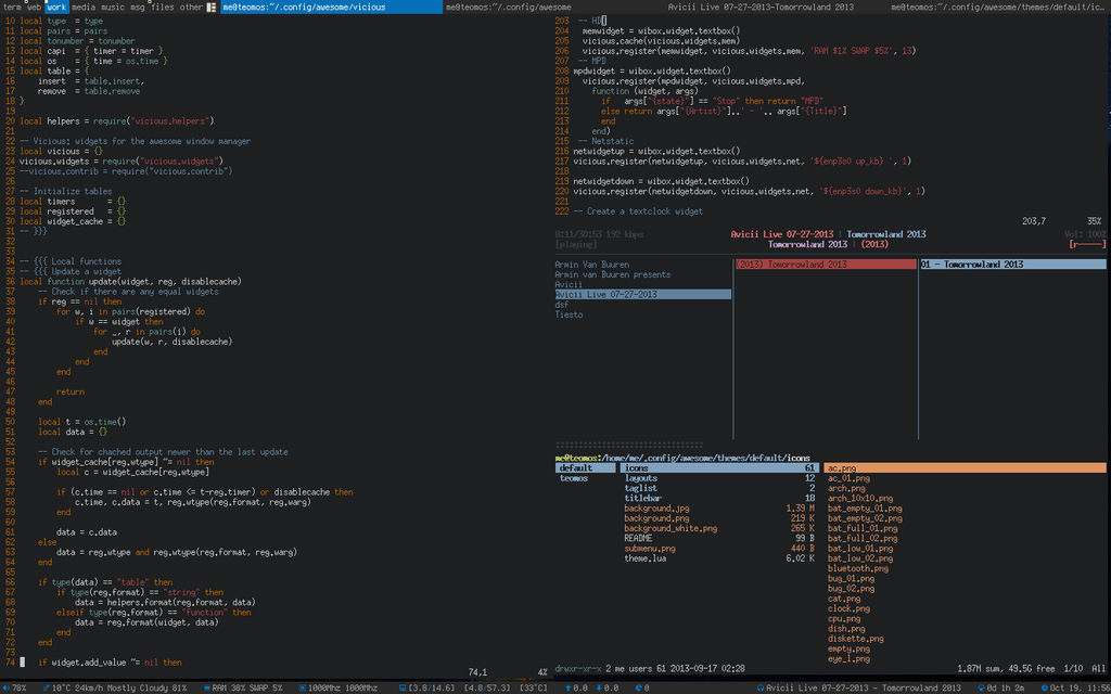 ArchLinux + AwesomeWM