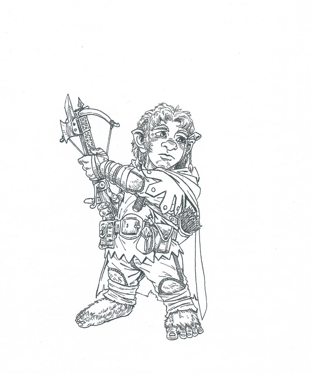 halfling ranger by JoshDiffeyArt on DeviantArt
