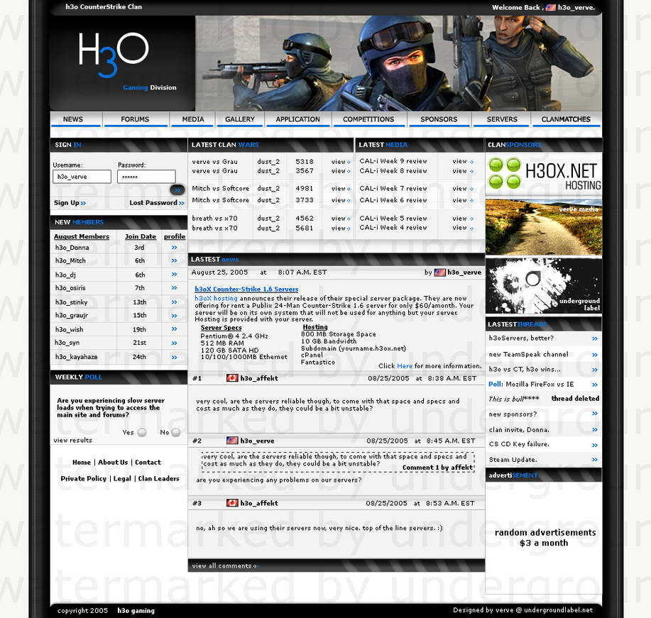 Professional Gaming Template by astatic-1 on DeviantArt