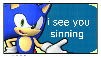 sonic sees you sinning by kinglysSTAMPS