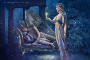 Cupid and Psyche by annewipf Cupid and Psyche by annewipf