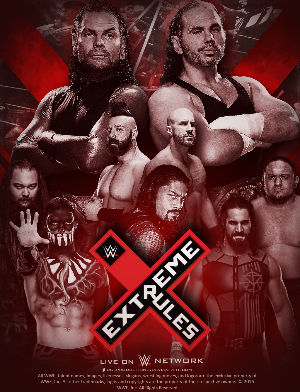 WWE Extreme Rules 2017 - Custom Poster