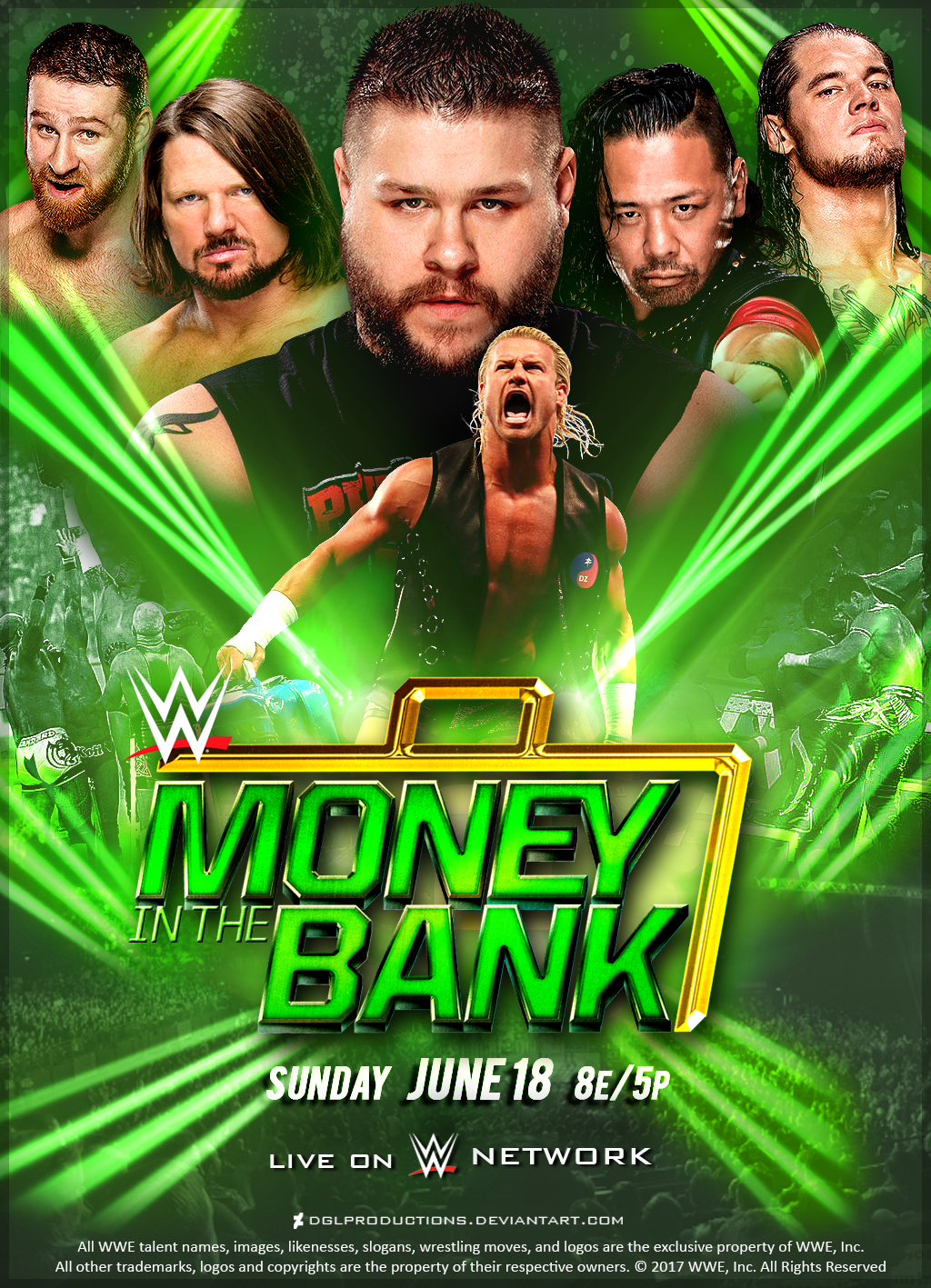 WWE Money in the Bank 2017 - Custom Poster