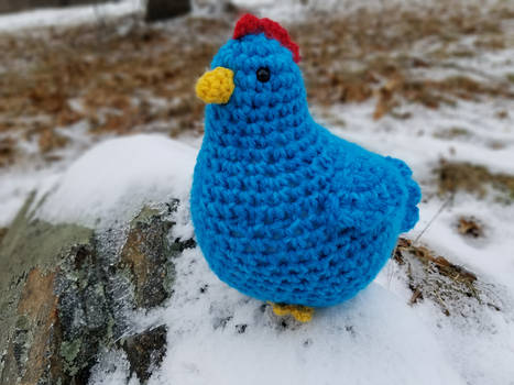 Stardew Valley - Shane's blue chicken