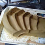 Predator shoulder armour clay progress