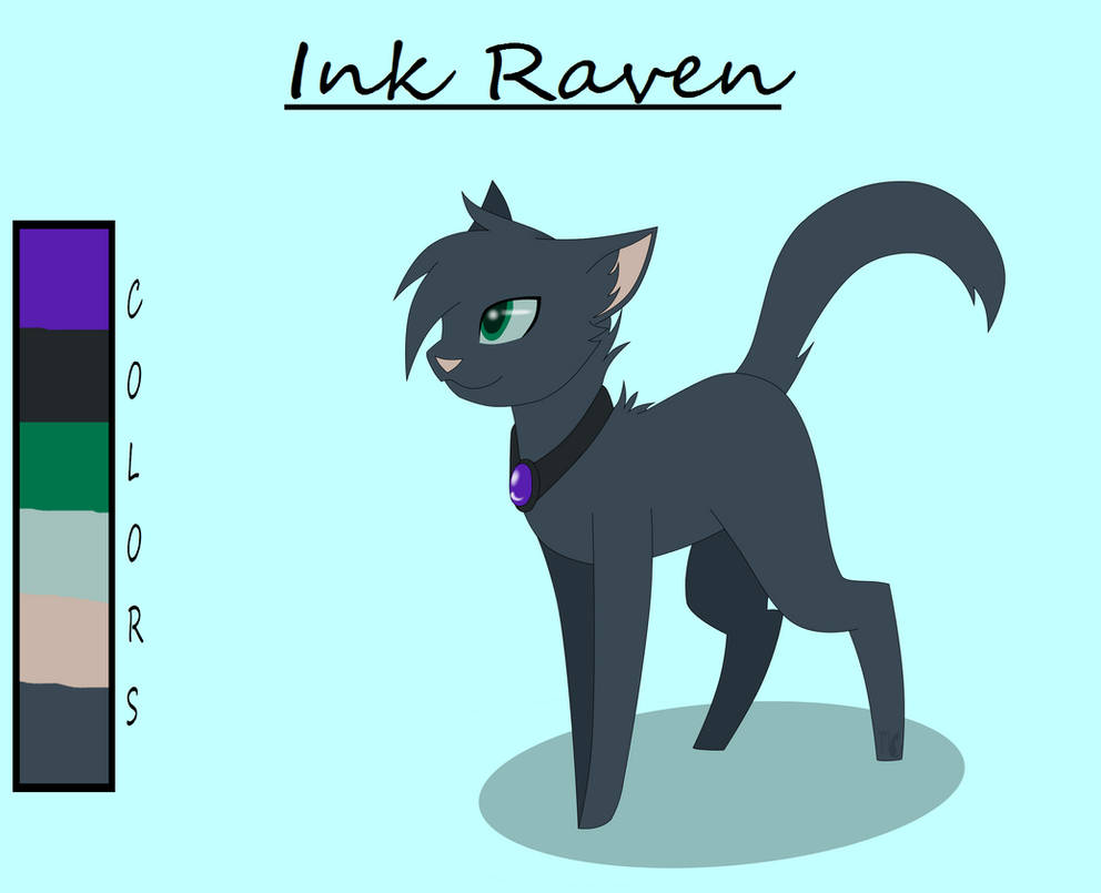Ink Raven Ref by MeannCat on DeviantArt