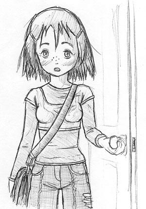 Girl Opening Door By Blackbox81 On Deviantart Girl Opening Door By Blackbox81 On Deviantart