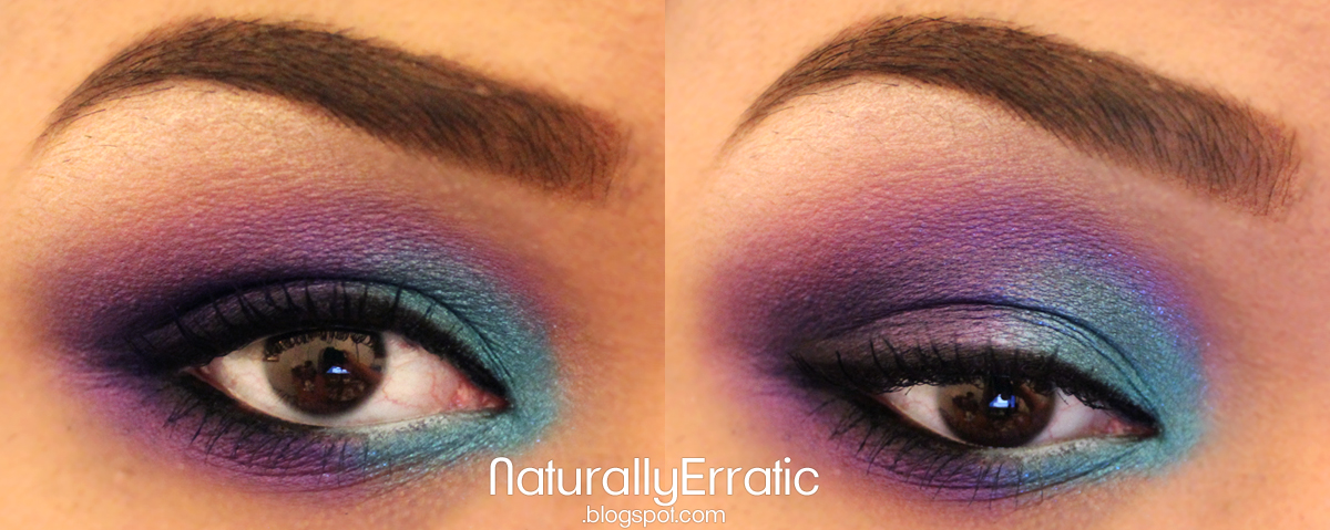 Teal and Purple Smokey Eye