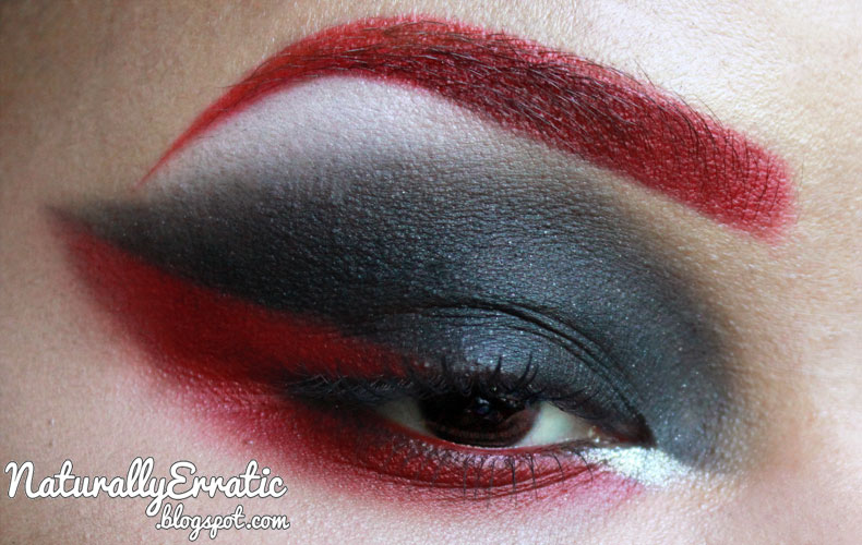 Red and Black Smokey Eye