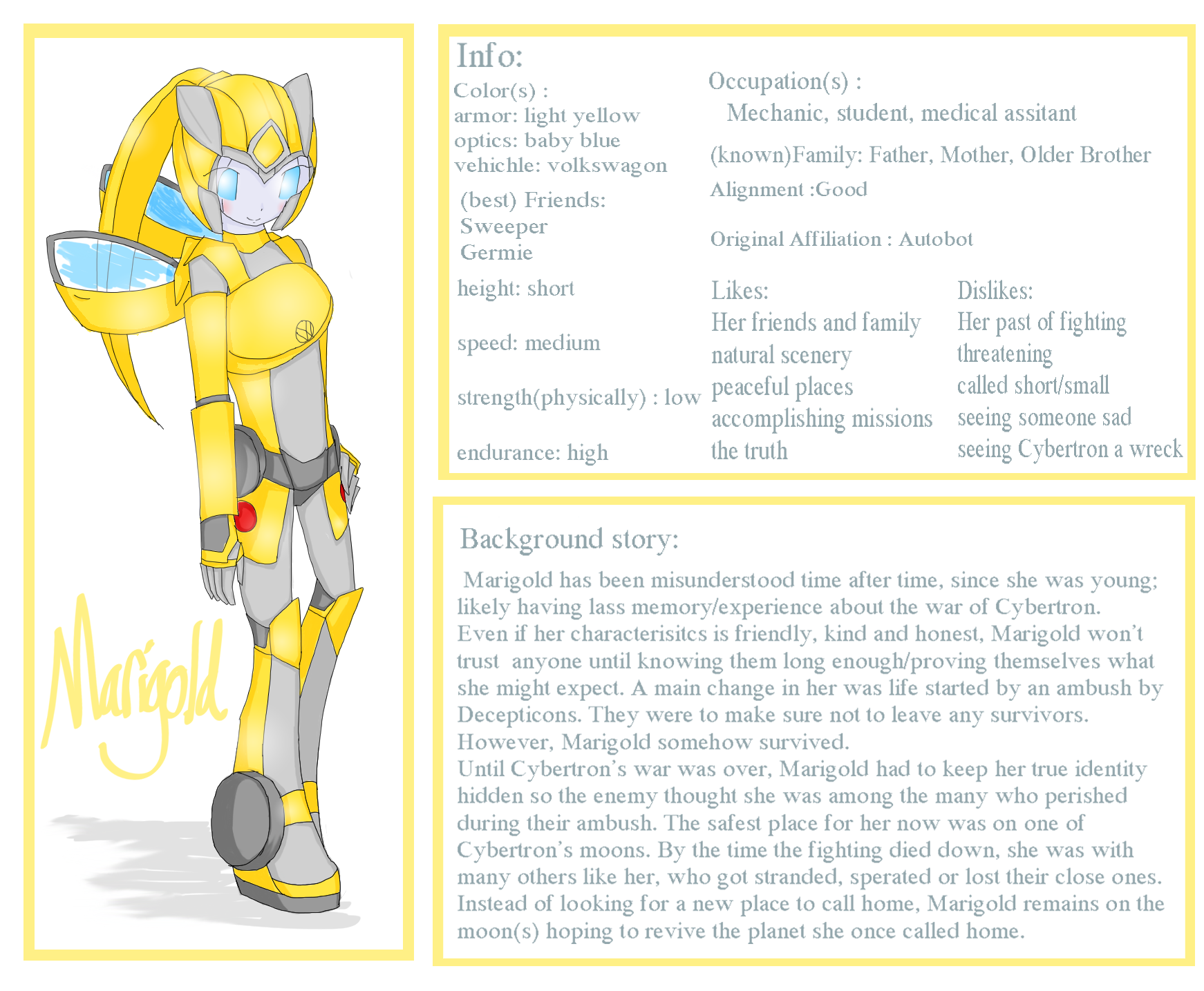 OC Profile Marigold