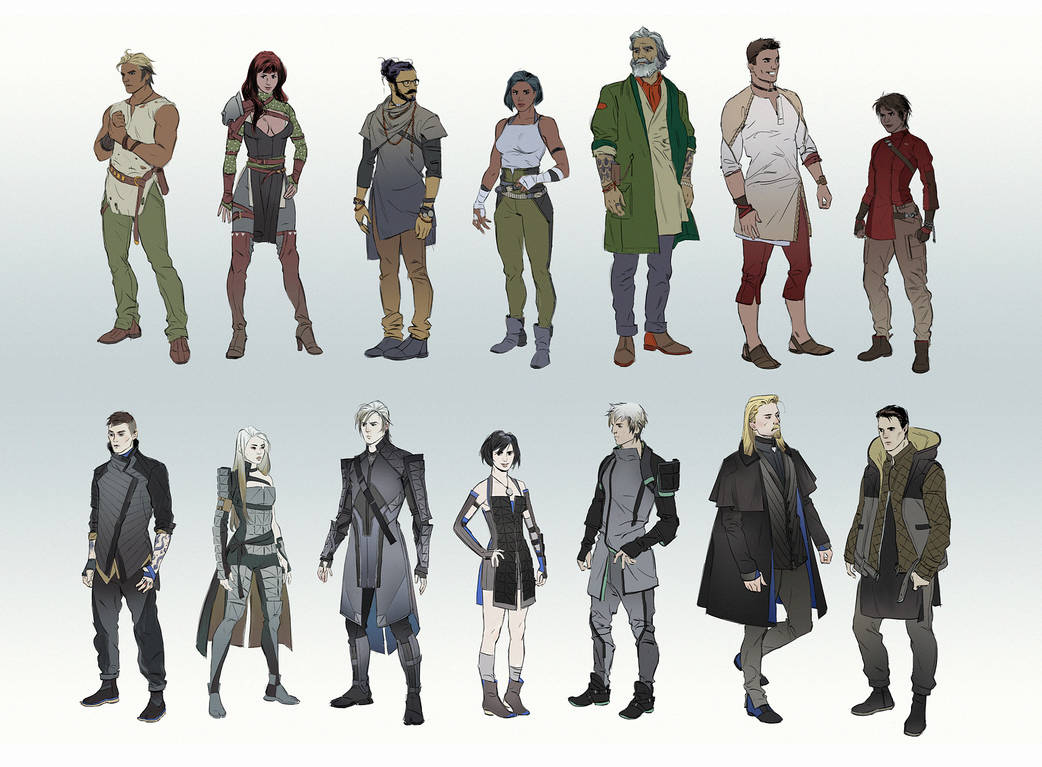 Character Line Up Types Character Line-up Part 2 by hubbleTea on DeviantArt