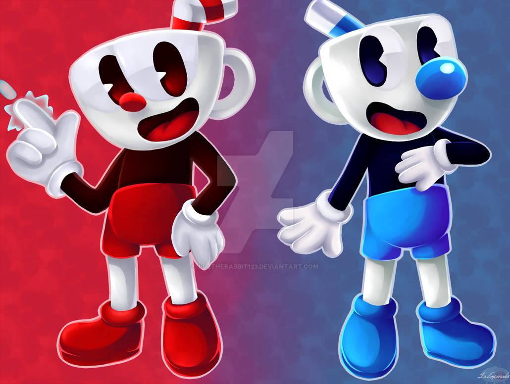 Cuphead And Mugman by luztherabbit123 on DeviantArt