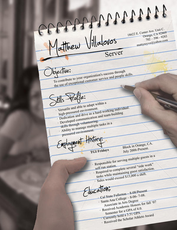 Server Resume by rkaponm