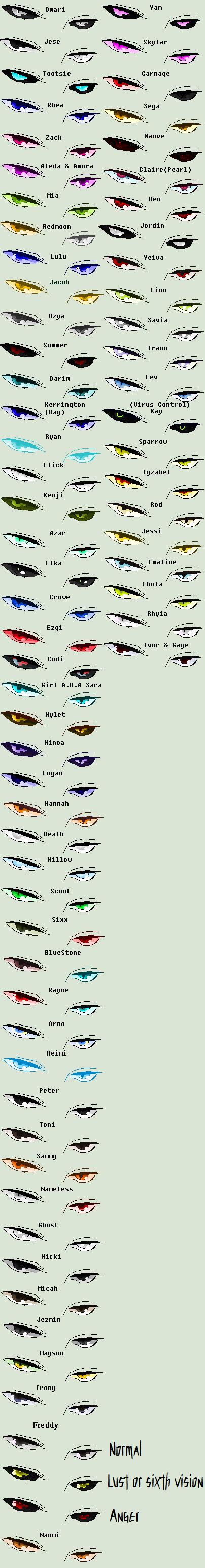 OC's Eyes (UPDATED AGAIN)