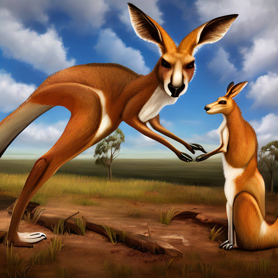 Kangaroos by Solgalovamaria on DeviantArt
