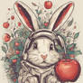 Bunny and apples