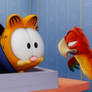 Garfield and parrot