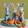 Bunnies and carrots 