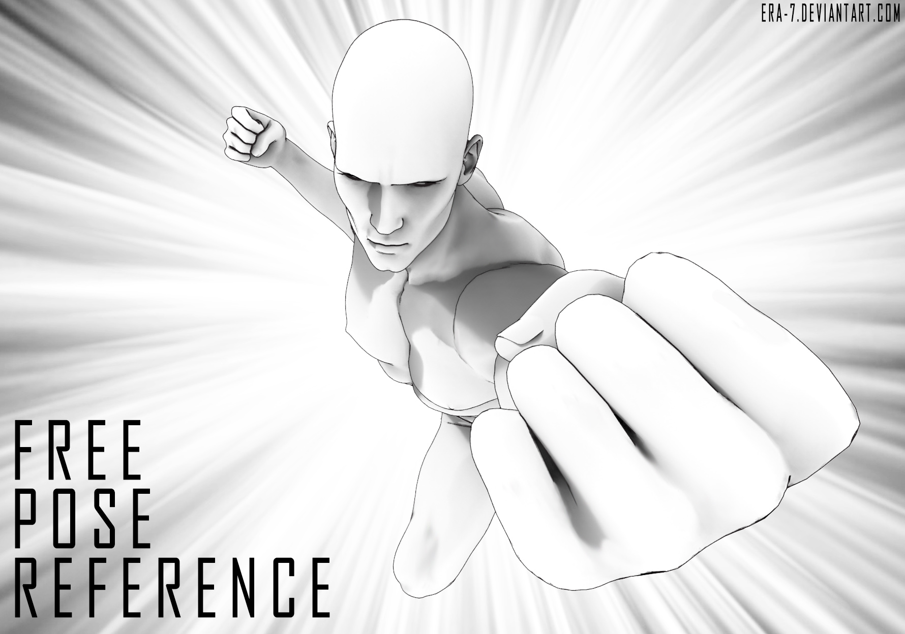 One-Punch-Man: Free Pose Reference