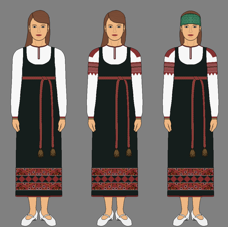 Russian costume Novgorodka by PetarKrivits21 on DeviantArt