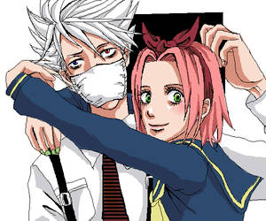 School Life? Kakashi x Sakura