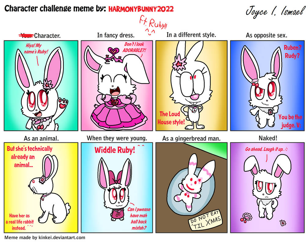 Character Challenge Meme: Ruby by HarmonyBunny2026 on DeviantArt
