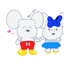 Mickey and Minnie Tandemaus