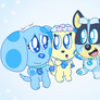 Three Blue Puppy Gals!