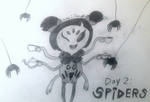 Inktober (2023) Day 2: Spiders by HarmonyBunny2024