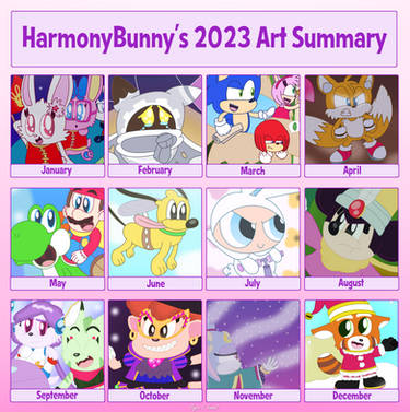 HarmonyBunny's 2023 Art Summary