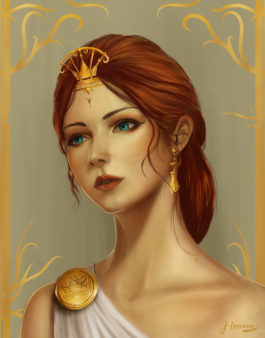 Greek goddess by huion on DeviantArt