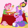 Request: Pinkie and Screwball poker game