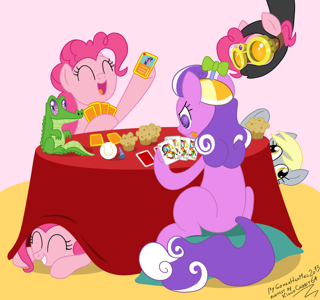 Request: Pinkie and Screwball poker game